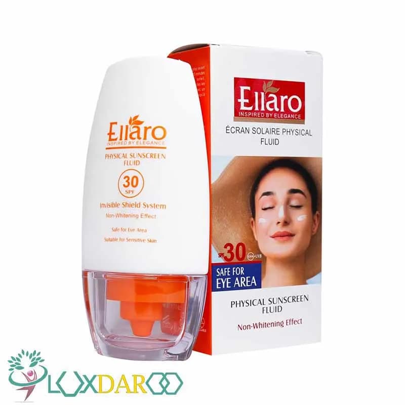 فلوئید ضد آفتاب فیزیکال SPF30 الارو — تصویر ۵