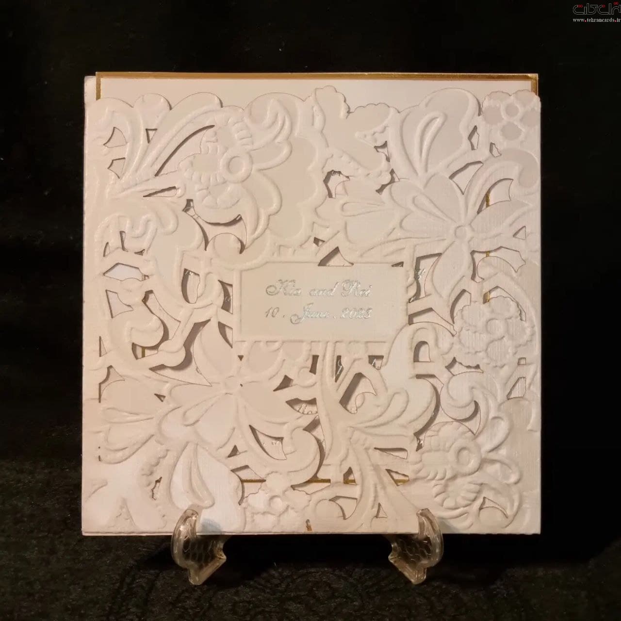 کارت عروسی لیزری کشویی کد 544 — تصویر ۱۲