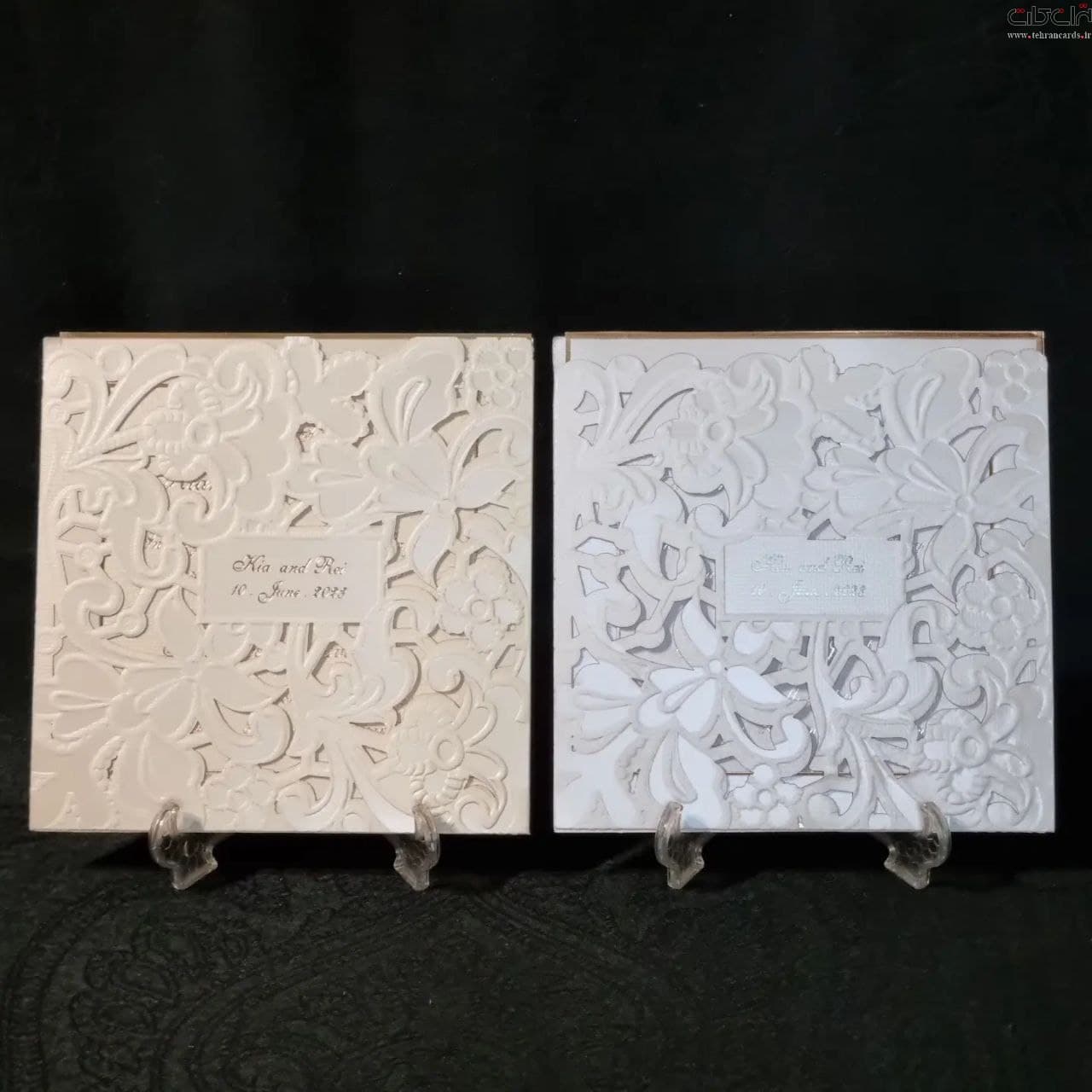 کارت عروسی لیزری کشویی کد 544 — تصویر ۶
