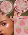 هایلایتر هدی موجی HUDAMOJI مدل Strawberry | هایلایتر پودری براق و طبیعی در 4 رنگ — تصویر ۷
