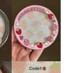 هایلایتر هدی موجی HUDAMOJI مدل Strawberry | هایلایتر پودری براق و طبیعی در 4 رنگ — تصویر ۴
