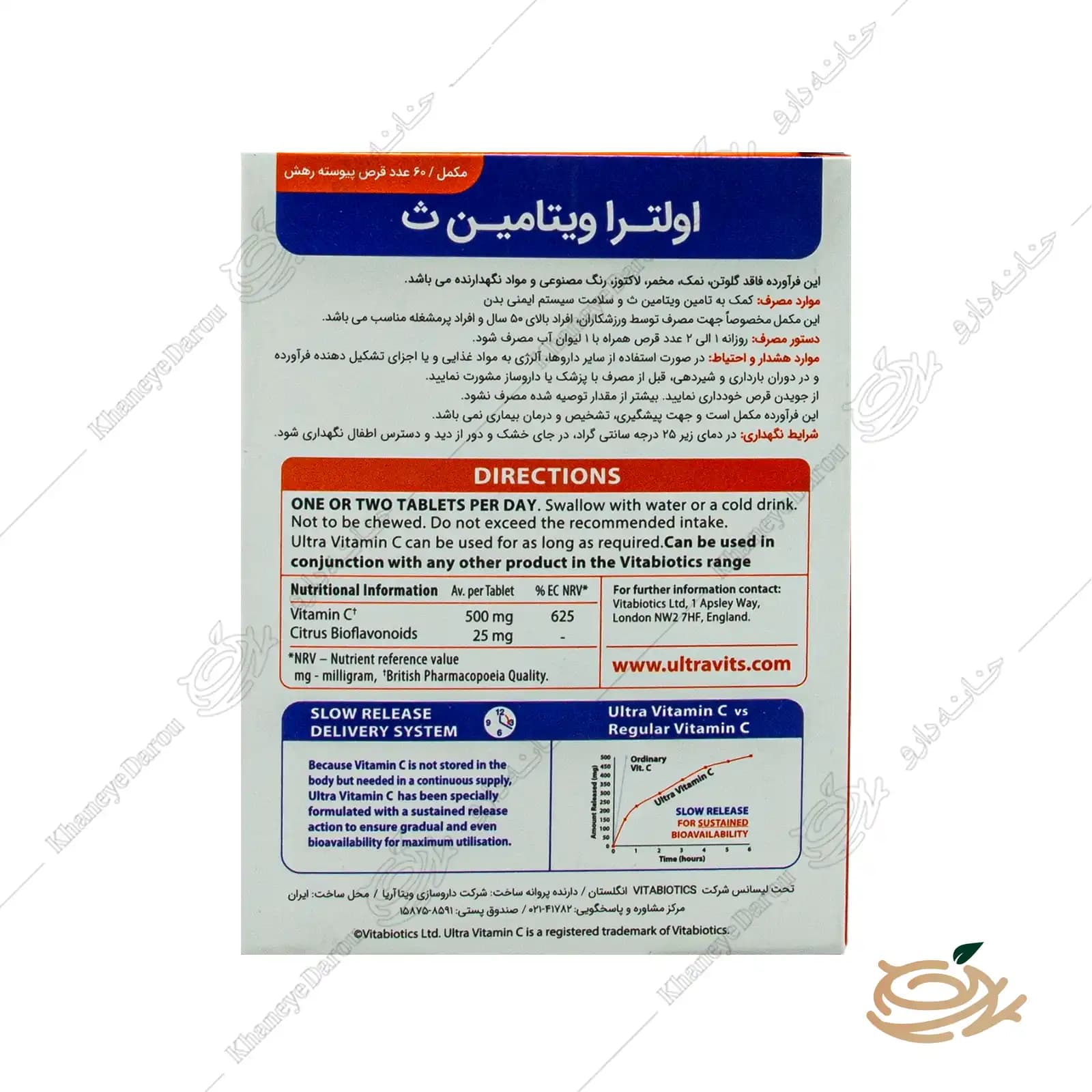 قرص اولترا ویتامین ث ویتابیوتیکس — تصویر ۳