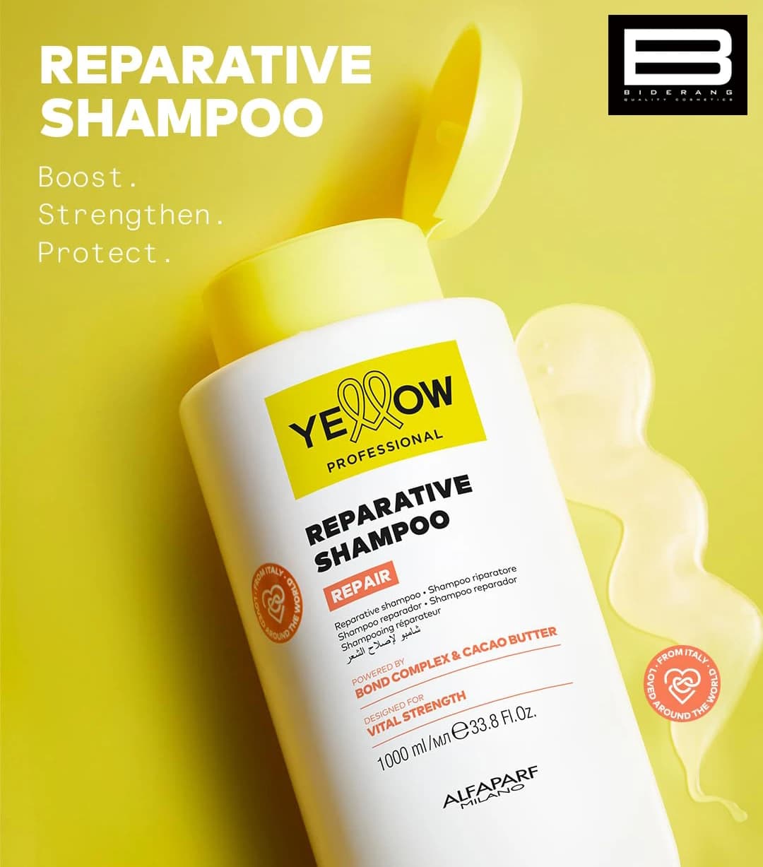 شامپو ترمیم کننده آلفاپرف مدل yellow حجم 500ml — تصویر ۸