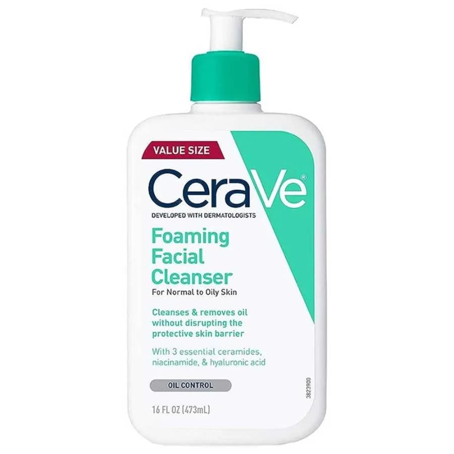 فوم شستشوی صورت سراوی پوست نرمال تا چرب Cerave Foaming Facial Cleanser با حجم 236 میل