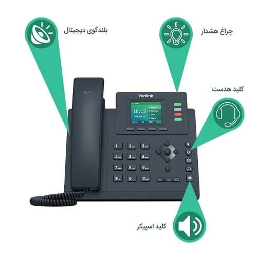 تلفن تحت شبکه یالینک مدل SIP-T33G — تصویر ۷