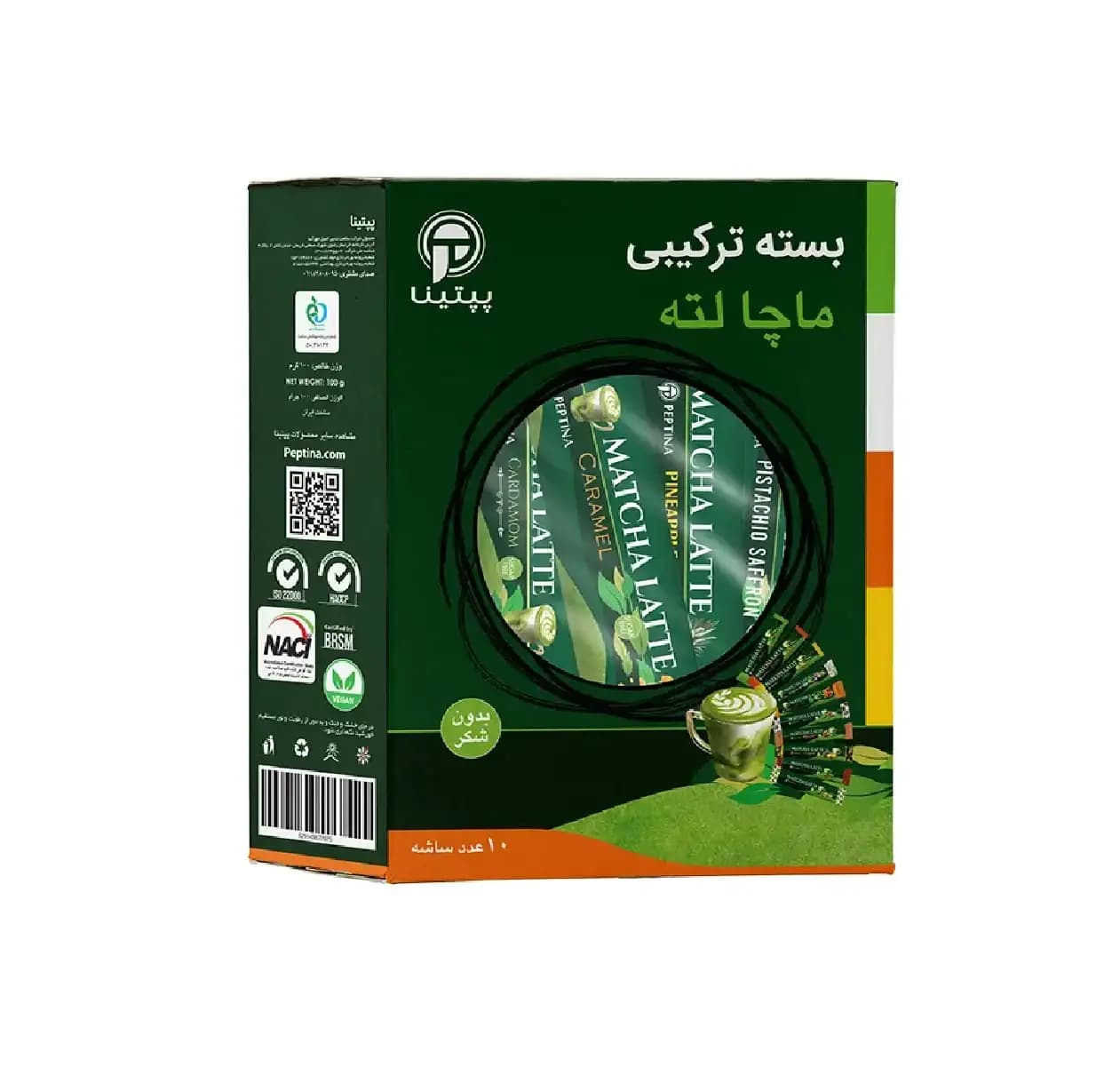 بسته ترکیبی ماچا‌ لته‌ پپتینا – 10ساشه