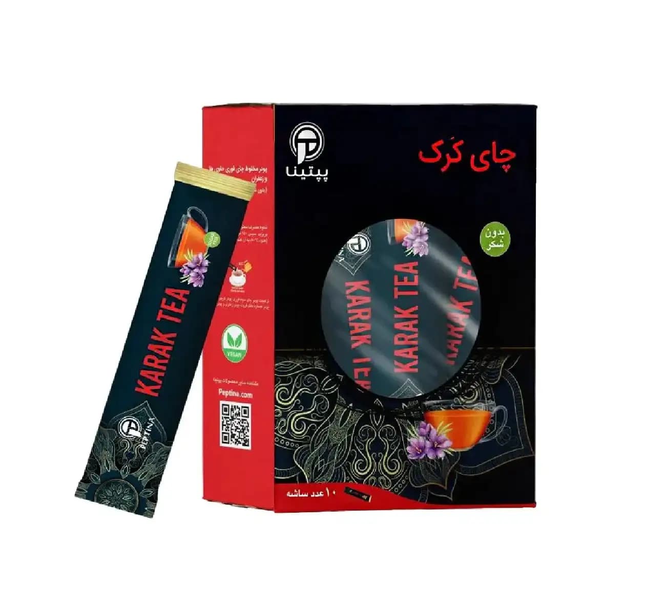 چای کرک زعفرانی پپتینا – 10ساشه — تصویر ۲