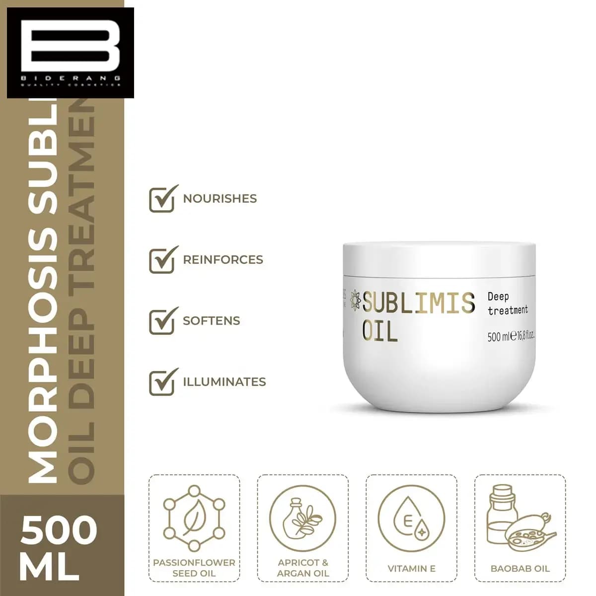 ماسک موهای خشک و دهیدراته فرامسی مدل Morphosis Sublimis Oil حجم 500ml — تصویر ۵