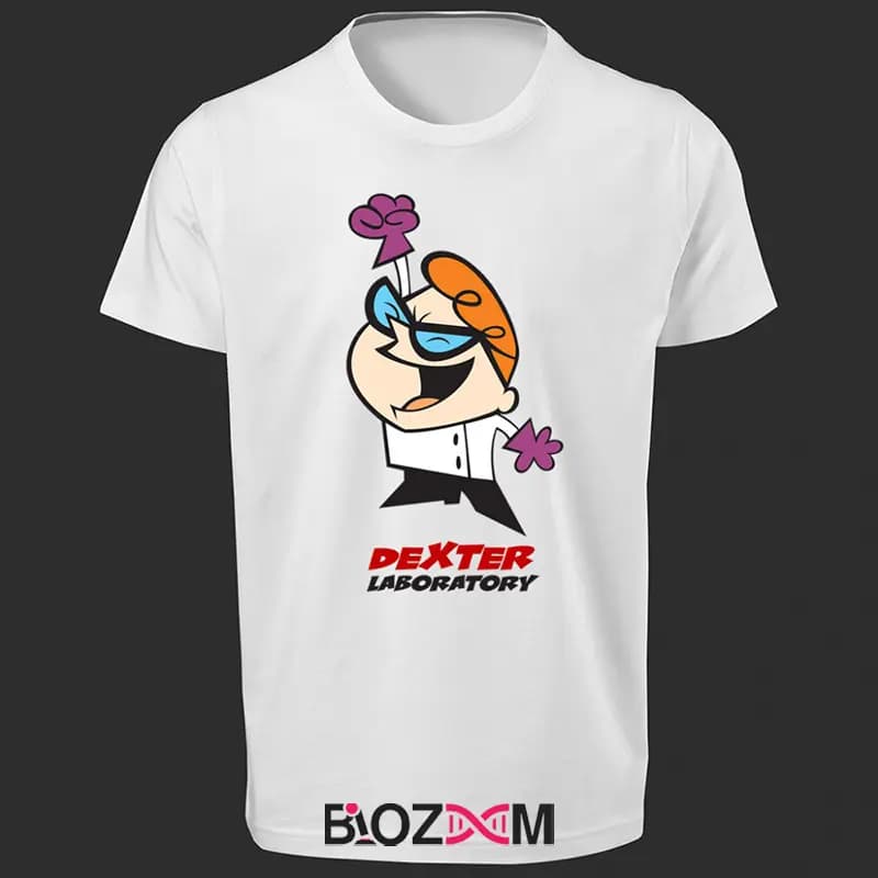 تیشرت طرح dexter laboratory زیست شناسی – کد 145