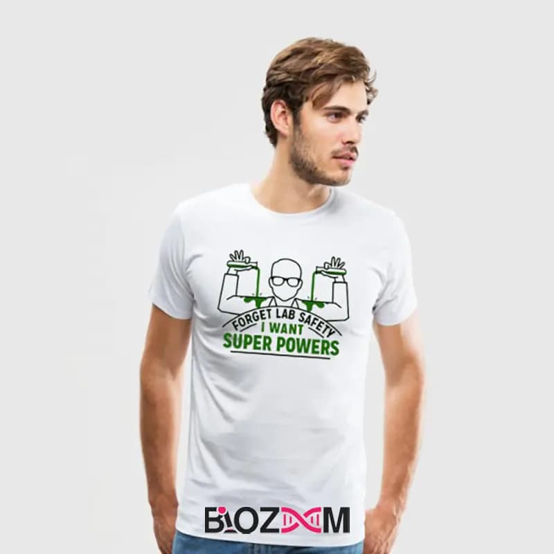 تیشرت طرح I want super powers زیست شناسی – کد 150 — تصویر ۳