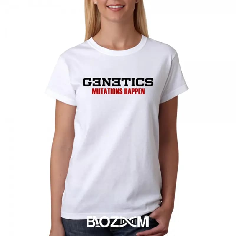 تیشرت طرح genetics mutations happen زیست شناسی – کد 151 — تصویر ۶