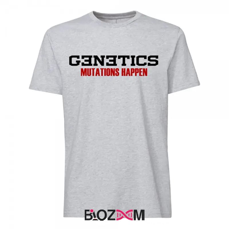 تیشرت طرح genetics mutations happen زیست شناسی – کد 151 — تصویر ۴