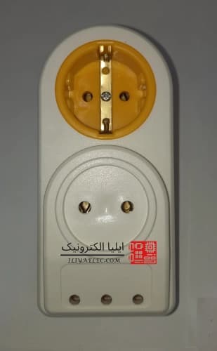 جعبه محافظ ۲ پریز ارت دار دو رنگ — تصویر ۴