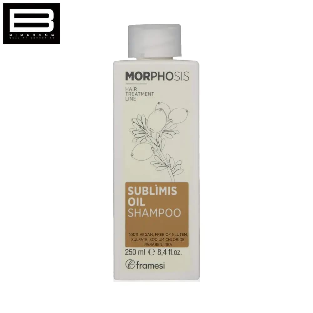 شامپو موهای خشک و دهیدراته فرامسی مدل Morphosis Sublimis Oil حجم 250ml — تصویر ۲