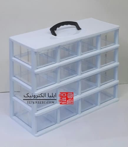جعبه 16 کشو 4 طبقه دسته دار B4 قناد پلاست — تصویر ۵