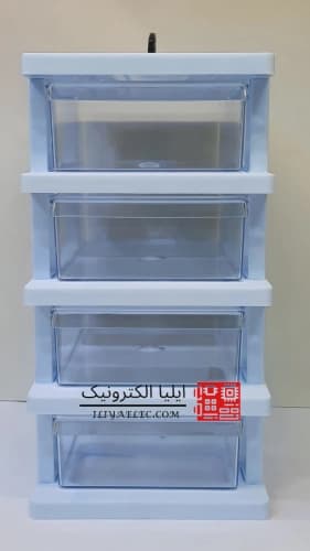 جعبه 4 کشو بزرگ 4 طبقه دسته دار E4 قناد پلاست — تصویر ۲