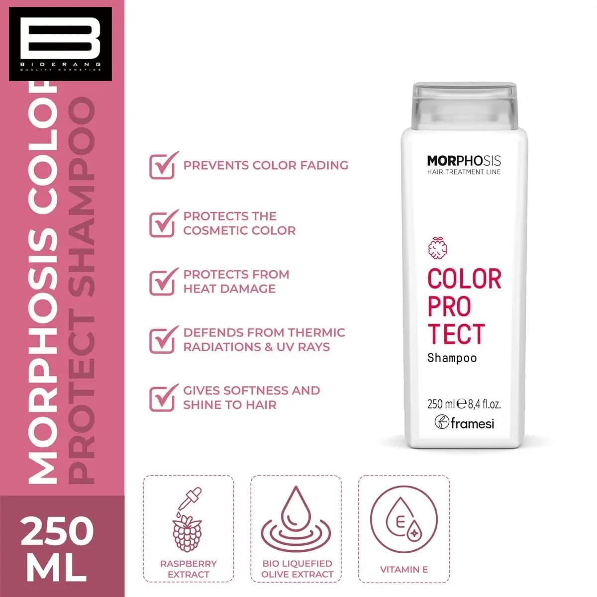 شامپو موهای رنگ شده فرامسی مدل Color Protect حجم 250ml — تصویر ۵