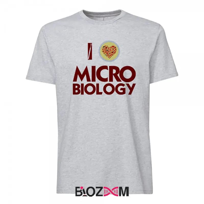 تیشرت طرح I Love Microbiology زیست شناسی – کد 134 — تصویر ۴