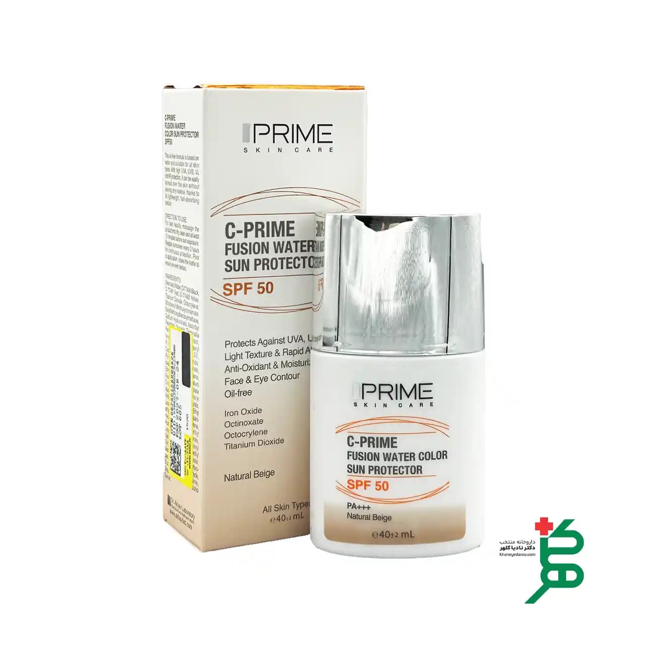 ضد آفتاب پریم فیوژن واتر حاوی ویتامین سی SPF50 — تصویر ۴