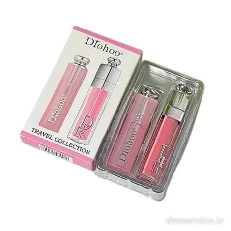 ست بالم لب و لیپ گلاس 2 تیکه رنگی DROHOO — تصویر ۱۱