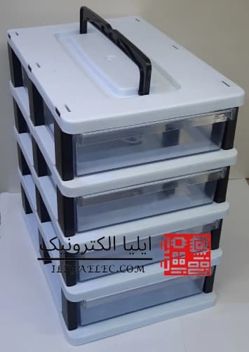 جعبه 4 کشو بزرگ 4 طبقه دسته دار G4 قناد پلاست — تصویر ۶