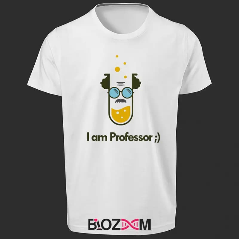 تیشرت طرح I am Professor زیست شناسی – کد 125 — تصویر ۶