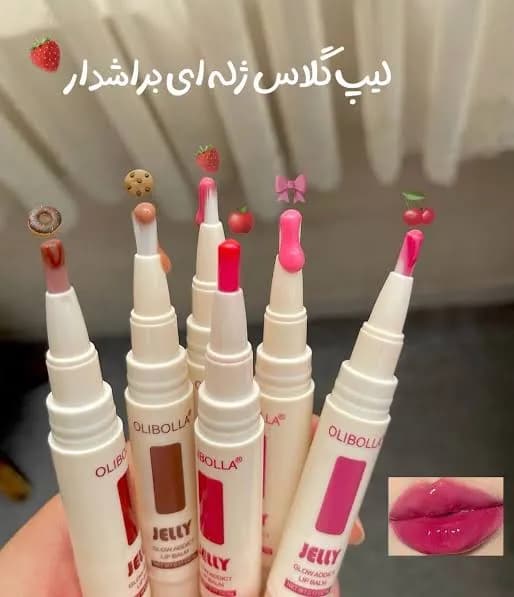 لیپ گلاس براش دار OLIBOLLA در 6 رنگ جذاب — تصویر ۲