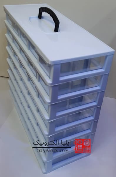 جعبه 35 کشویی 7 طبقه دسته دار A7 قناد پلاست — تصویر ۴