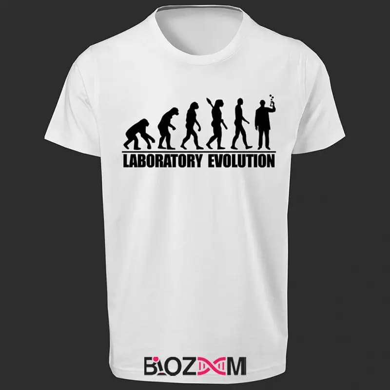 تیشرت طرح Laboratory Evolution زیست شناسی – کد 118 — تصویر ۵