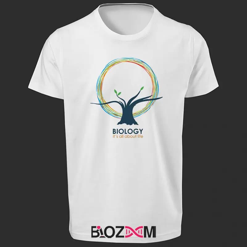 تیشرت طرح Biology, It’s all about Life زیست شناسی – کد 114