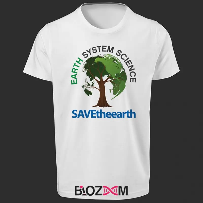 تیشرت طرح Earth System Science زیست شناسی – کد 111 — تصویر ۶