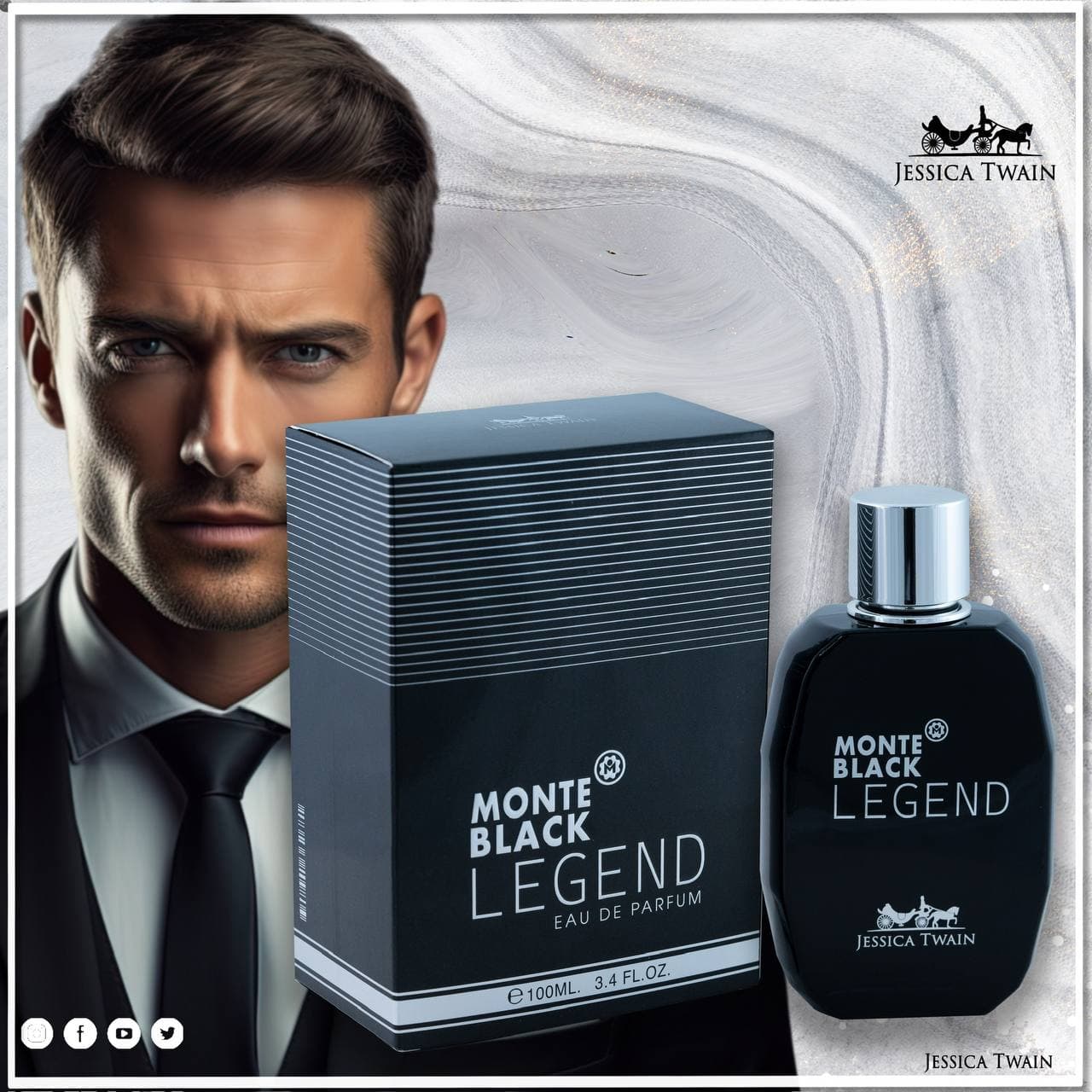 ادکلن مونت بلنک لجند | مون بلان لجند | Mont Blanc Legend جسیکا تویین — تصویر ۲