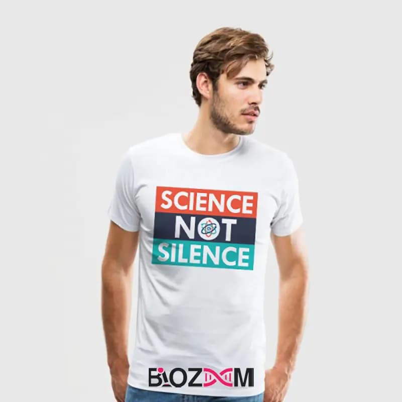تیشرت طرح Science not Silence زیست شناسی – کد 122 — تصویر ۴
