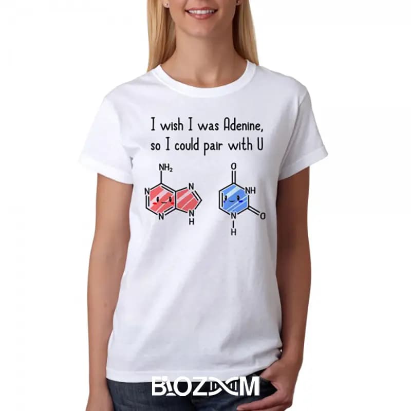 تیشرت طرح I Wish I Was Adenine زیست شناسی – کد 107 — تصویر ۹