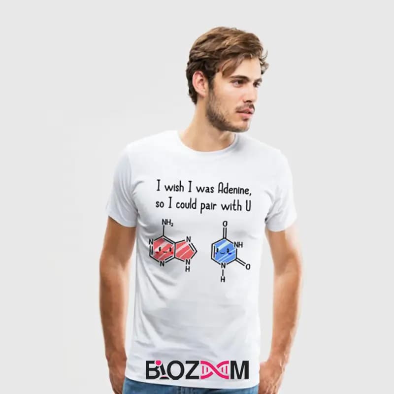 تیشرت طرح I Wish I Was Adenine زیست شناسی – کد 107 — تصویر ۵