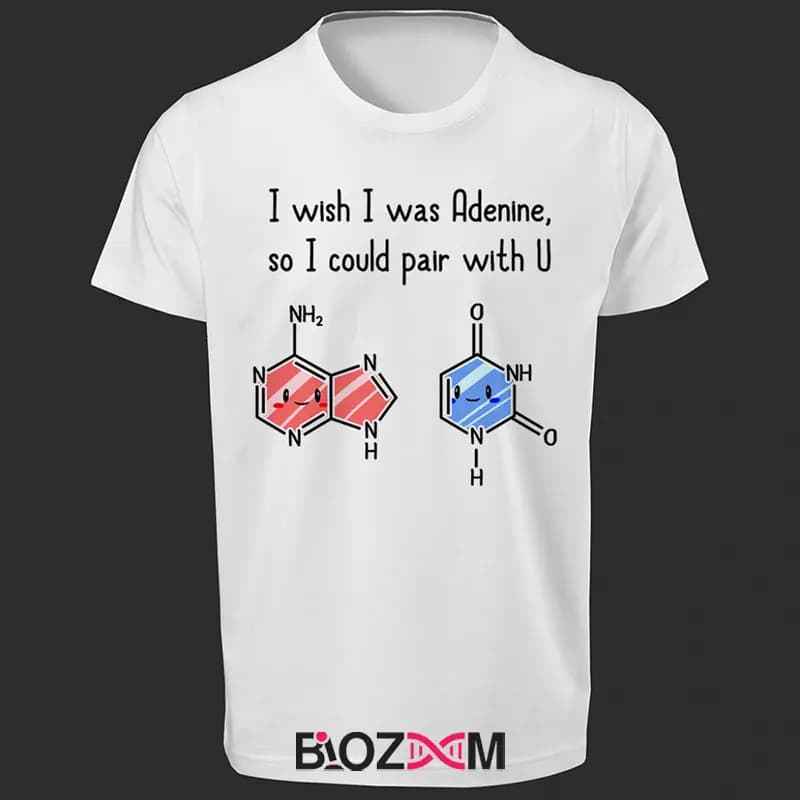 تیشرت طرح I Wish I Was Adenine زیست شناسی – کد 107 — تصویر ۳