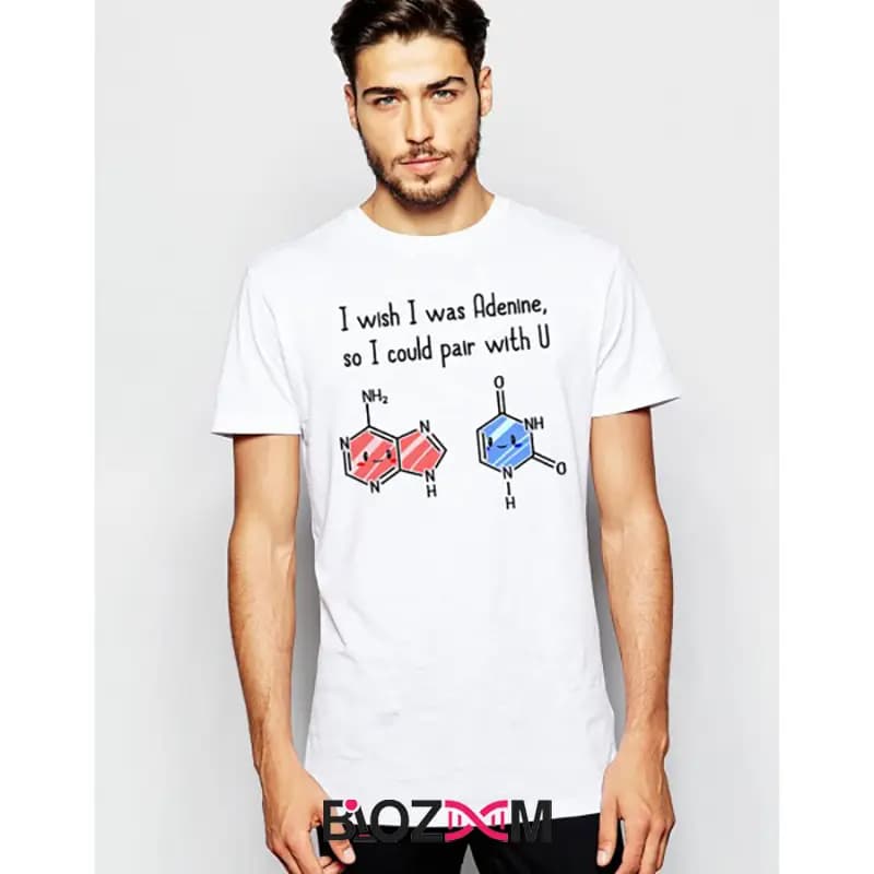 تیشرت طرح I Wish I Was Adenine زیست شناسی – کد 107 — تصویر ۷