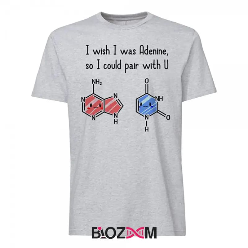 تیشرت طرح I Wish I Was Adenine زیست شناسی – کد 107 — تصویر ۴