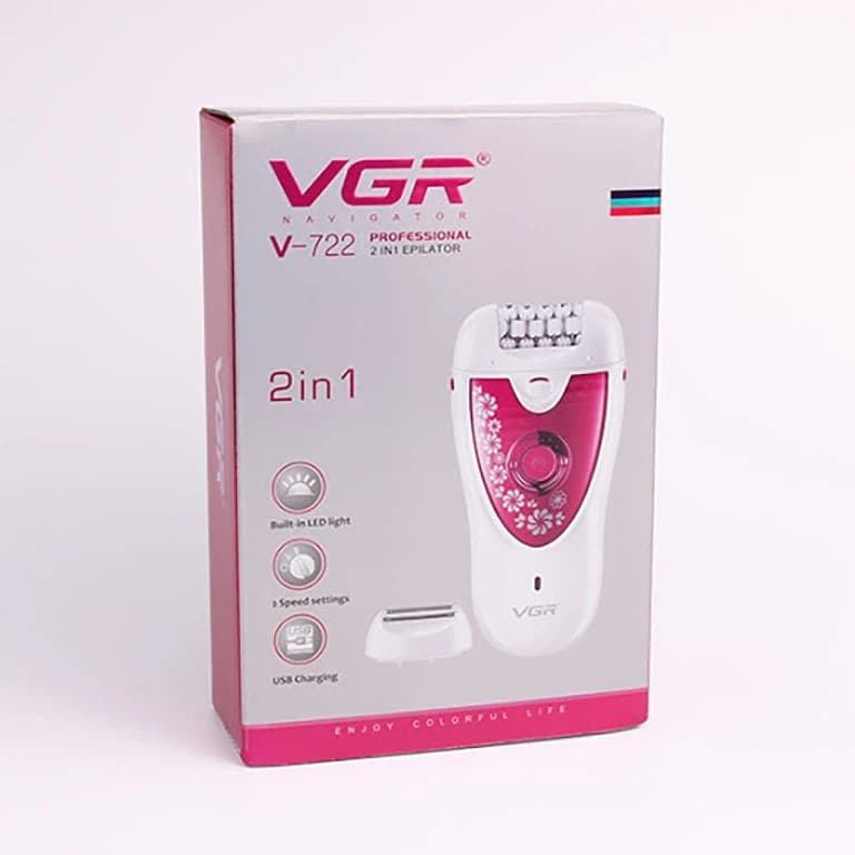 اپیلاتور وی جی ار مدل V-722 اصل — تصویر ۱۱