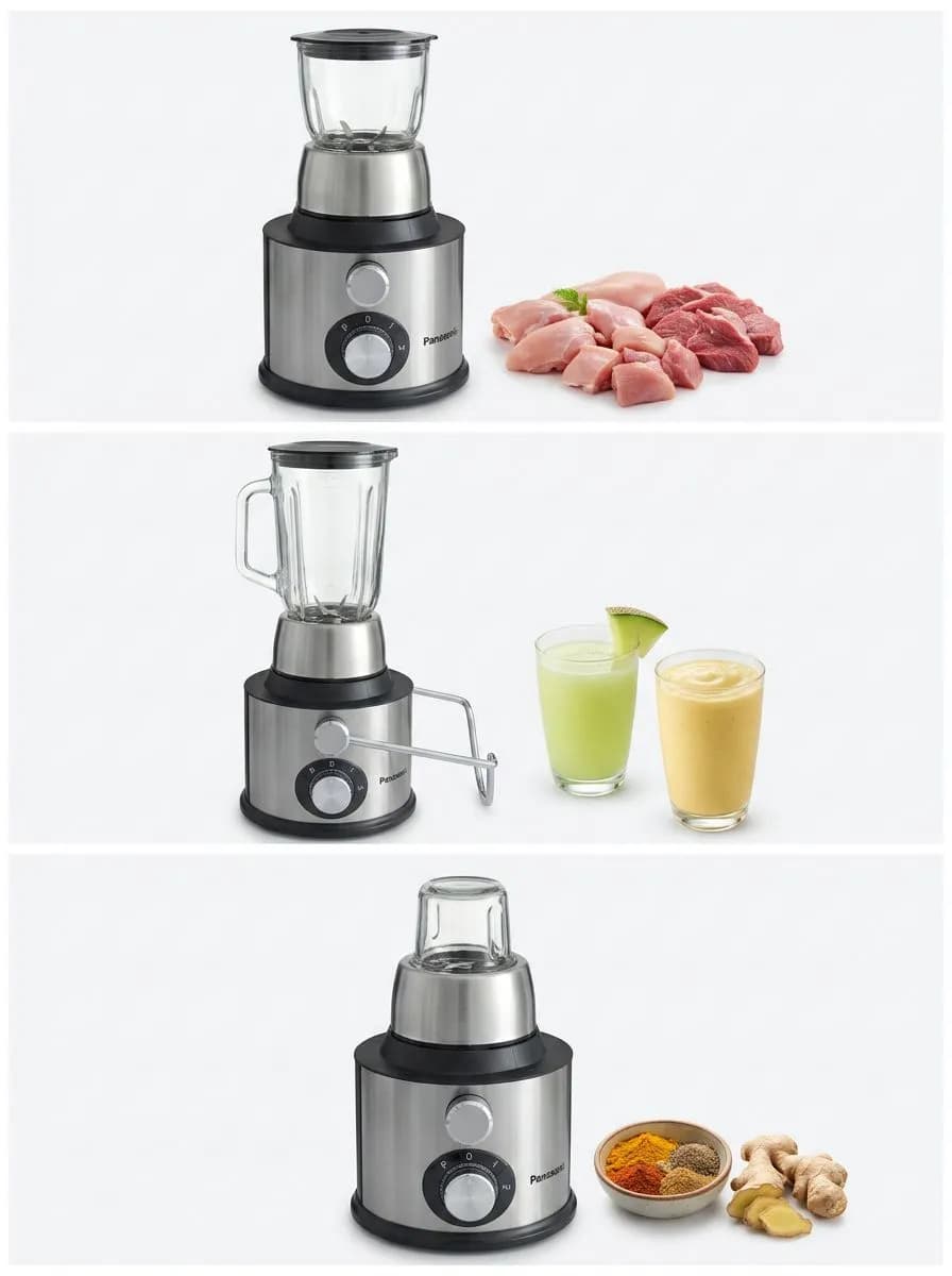 آبمیوه گیری 4 کاره پاناسونیک pa9008 — تصویر ۲