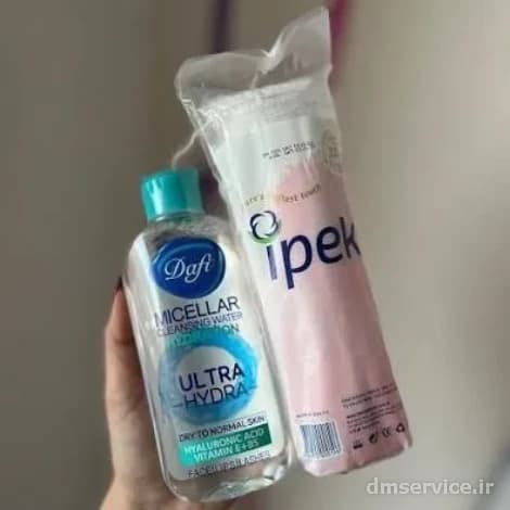 پک میسلار واتر Ultra Hydra دافی و پد آرایش پاککن ایپک | پک 2 عددی آبرسان و پاککننده پوست — تصویر ۴