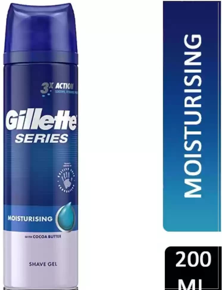 ژل اصلاح ژیلت سری 3x مدل Moisturizingحجم 200 میلی لیتر
