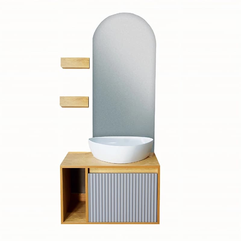 ست کابینت و روشویی سایا کابینت مدل ضد آب کد 87 به همراه آینه و باکس — تصویر ۹