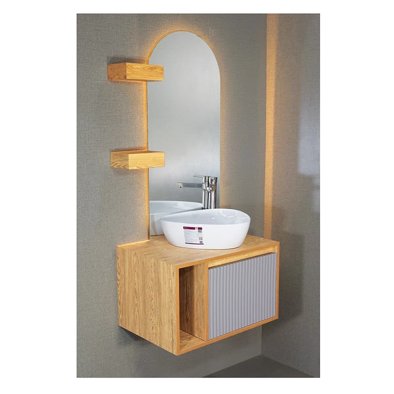 ست کابینت و روشویی سایا کابینت مدل ضد آب کد 87 به همراه آینه و باکس — تصویر ۷