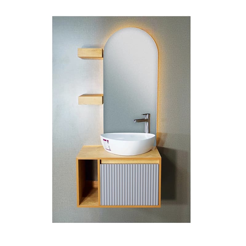 ست کابینت و روشویی سایا کابینت مدل ضد آب کد 87 به همراه آینه و باکس