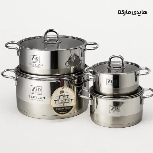 سرویس قابلمه استیل زیو مدلzcs-1378 — تصویر ۸