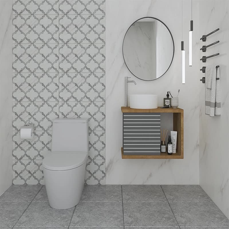 ست کابینت و روشویی سایا کابینت مدل دیواری کد S77 — تصویر ۳