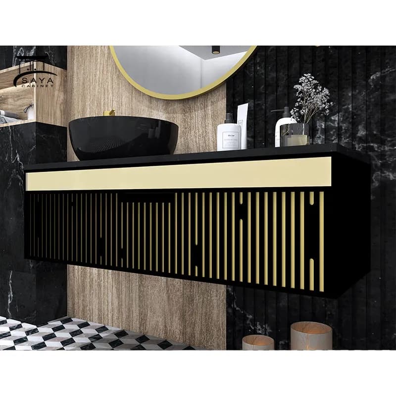 روشویی کابینتی CNC سنگ طبیعی کد 23 — تصویر ۴