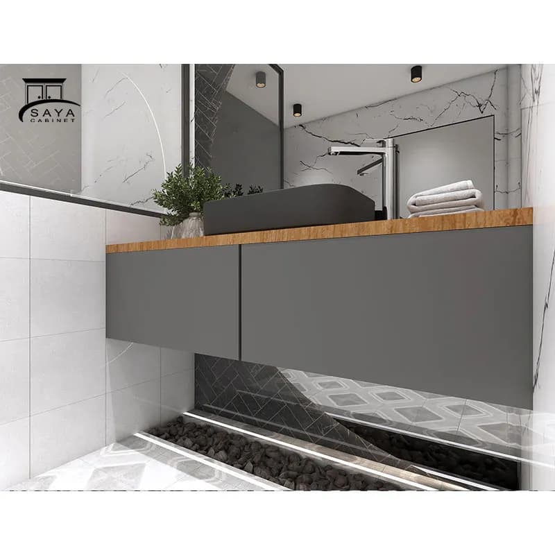 روشویی کابینتی PVC مدرن کد 20 — تصویر ۶