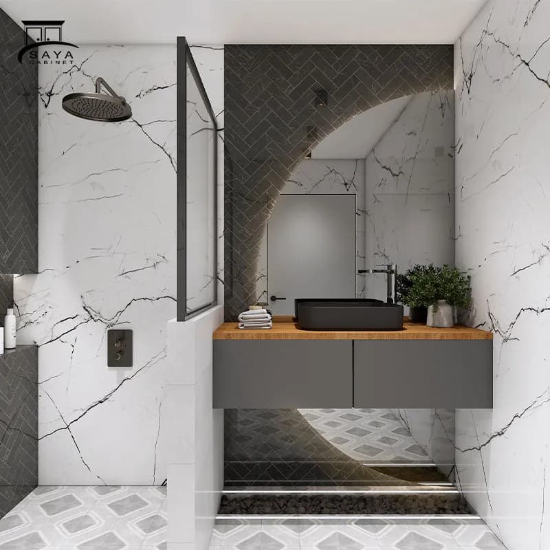 روشویی کابینتی PVC مدرن کد 20